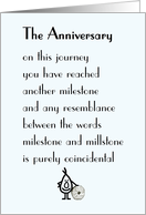 The Anniversary - A funny work/job anniversary poem card
