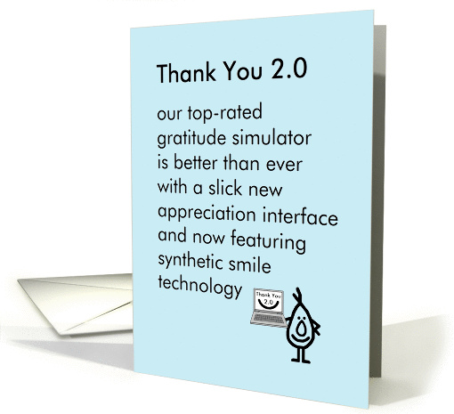 Thank You 2.0 - a funny thank you poem card (1388082)