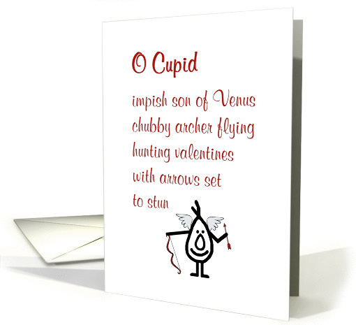 O Cupid - a funny poem for your valentine card (1416856)