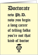 Doctorate - a funny...