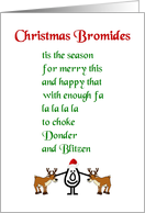 Christmas Bromides  a funny Christmas poem card