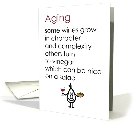 Aging - A funny Happy Birthday Poem card (1537202)