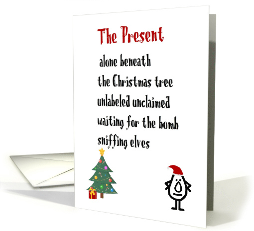 The Present - A Funny Merry Christmas Poem card (1551520)