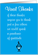 Viral Thanks A Funny Thank You Poem card