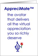 Apprecimate A Funny Thank You Poem card