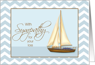 With Sympathy for Your Loss Sailboat card