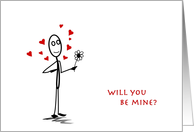 Valentine Will You Be Mine card