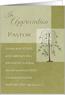 Pastor In Appreciation for your Ministry card