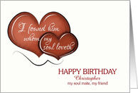 Birthday - My Soul Mate, My Friend custom name card