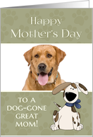 From Dog to Mom on Mother’s Day custom photo card