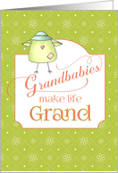 Congratulations Grandparent of Triplets - Grandbabies Make Life Grand card