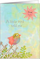 Feel Better Soon - A little bird told me card