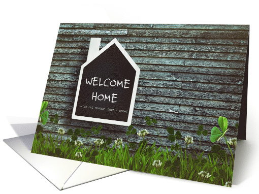 Welcome Home from Boarding School Chalkboard card (1364004)