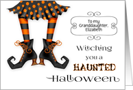 Witching you a Haunted Halloween Custom Relationship Text card