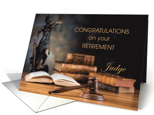 Judge Congratulations on Retirement Scales of Justice,... (1437262)