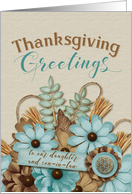 Daughter and Son-in-Law Thanksgiving Scrapbook Effect card