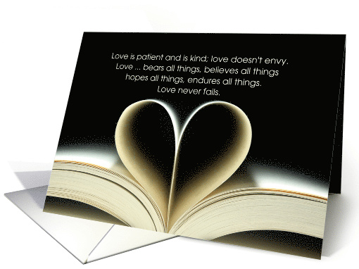 Husband Birthday Scripture 1 Cor 13 - Love is Patient and Kind card