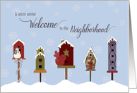 Welcome to Neighborhood Birdhouses and Snow card