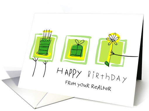 Happy Birthday from Realtor card (1507688)