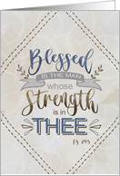 Father’s Day Scripture Blessed is the Man card