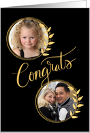 Congratulations Two Photo Customizable card