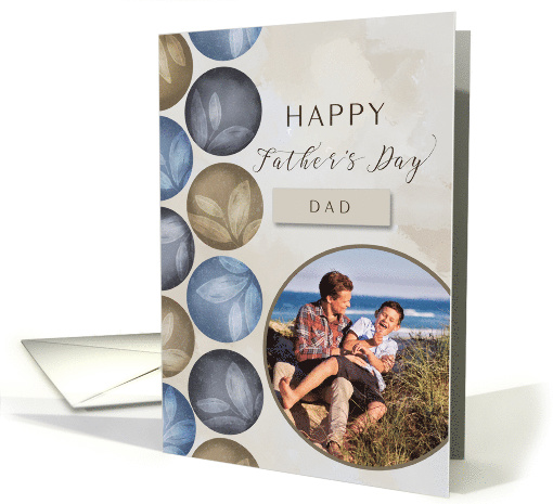 To Husband Happy Father's Day Circles and Photo card (1769076)