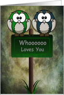 Whoooo Loves You Card