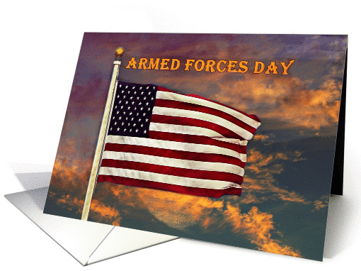 Armed Forces Day Thank you For Military Service card (1071733)