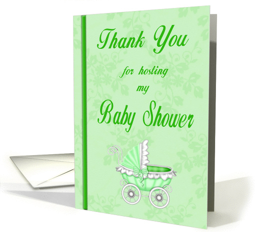 Thank You for the Baby Shower - Baby Carriage card (1056193)