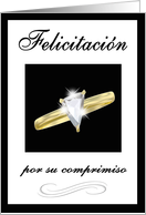 Spanish Language Congratulations on your Engagement -Diamond ring card