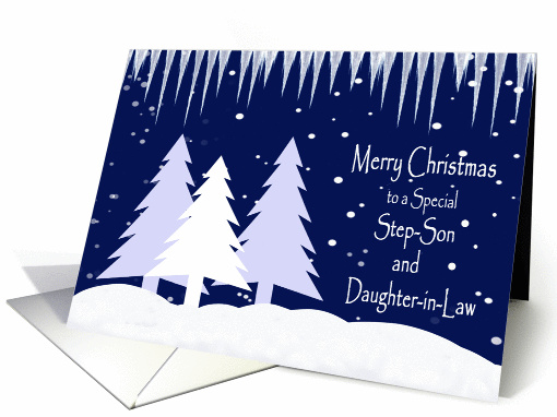 Christmas Card for Step-Son & Daughter-in-law card (1165628)