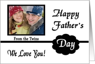Elegant Father’s Day Card from Twins card