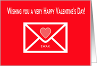 Red-Letter Valentine’s Day - Envelope & Heart card