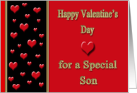 Valentine’s Day for Son - Hearts card