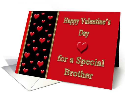 Valentine for Brother - Hearts card (1220606)
