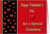 Valentine for Grandson - Hearts card