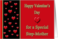 Valentine for Step-Mother - Hearts card