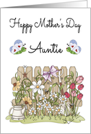 Mother’s Day for Aunt - Flower Garden & Butterflies card
