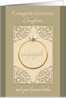 Engagement Congratulations for Daughter & Future Bride card