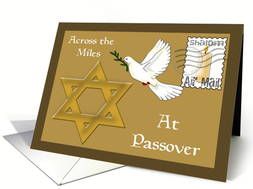 Passover Stamp Across The Miles, Dove of Peace, Star of... (1356508)