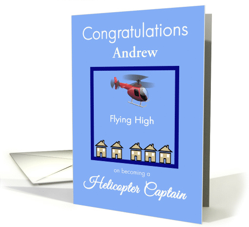 Custom Congratulations Helicopter Captain card (1365120)
