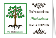 Custom Family Reunion Invitation | Family Tree card