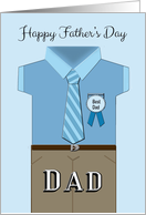 Father’s Day Best Dad - Shirt, Pants, Tie, Ribbon card