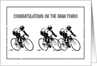 Congratulations oin the Gran Fondo - Bike Racers card