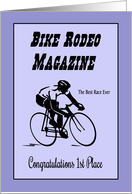 Congratulations Bike Rodeo 1st Place - Bike Rider card
