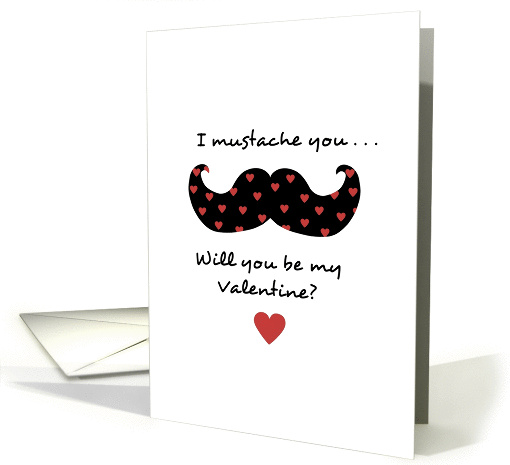 I mustache you - will you be my Valentine card (1065135)