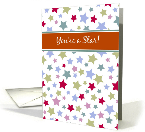 You're a star! Congratulations on your academic achievement card