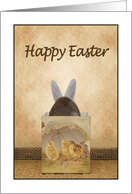 Bunny In An Easter Bag card