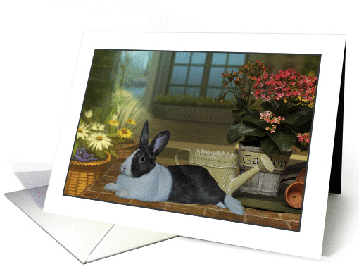 Easter Bunny Gardener card (1186550)