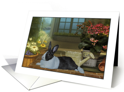 Mother's Day Bunny Gardener card (1186556)